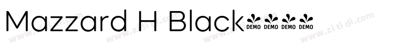 Mazzard H Black字体转换
